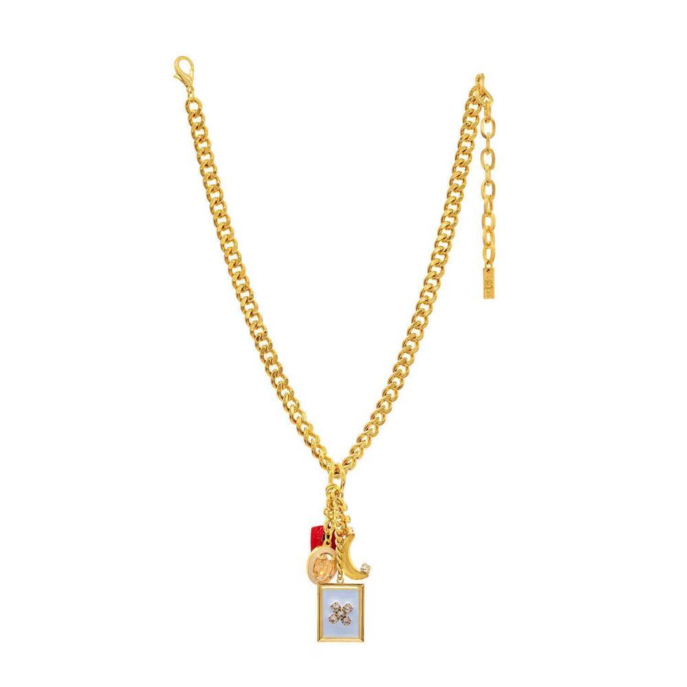 NEW TOVA women's kaylen necklace in gold